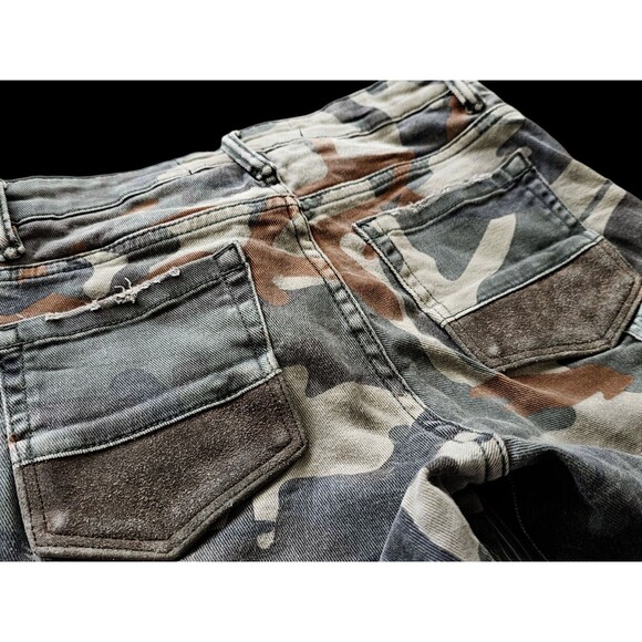 Jordan Craig Jeans Boy 12 Slim Camo Patchwork Legacy Edition Distressed Woodland - Picture 14 of 16